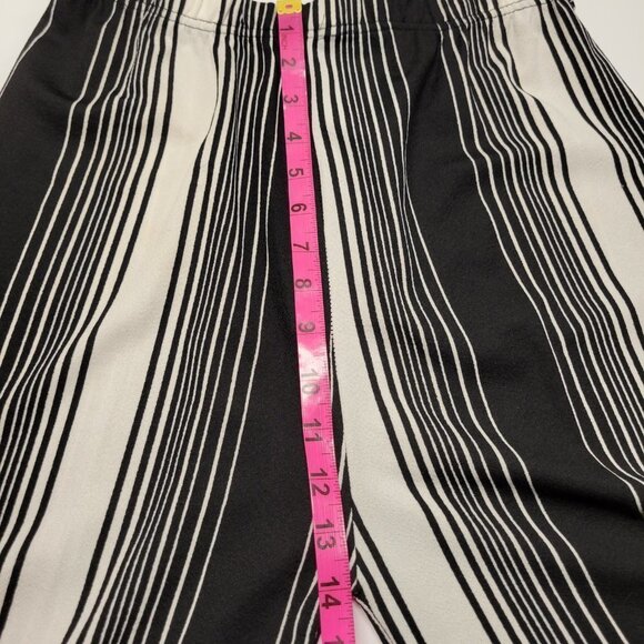 STRIPED Black White Wide Leg Pants - Picture 5 of 6